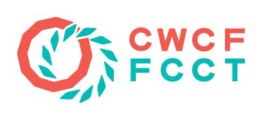 CWCF logo in deep salmon and green